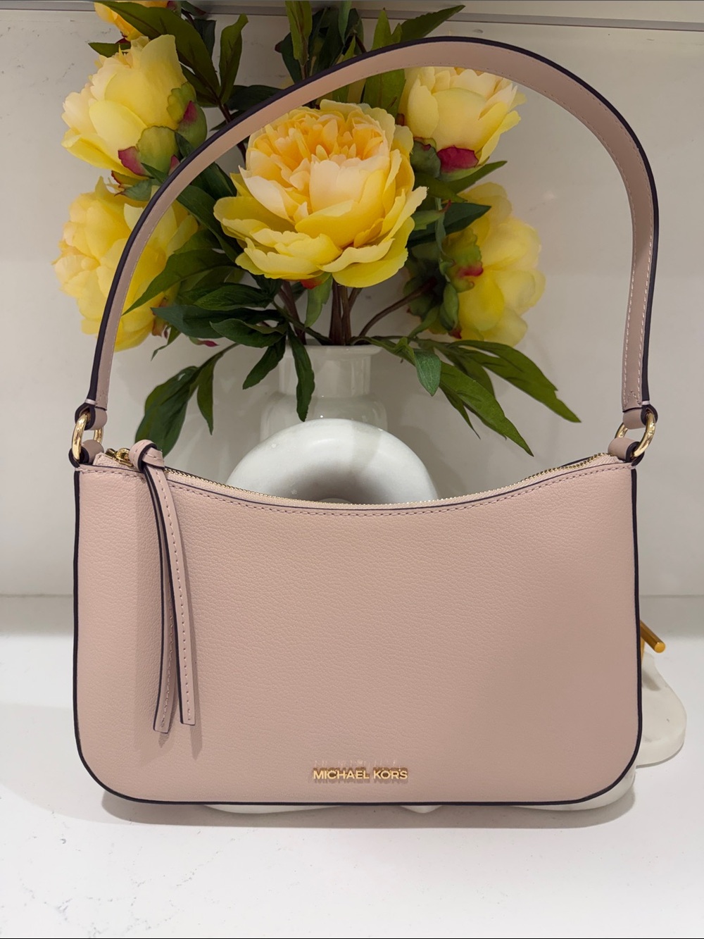 Michael Kors Leather Medium Pouchette